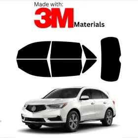 1548117 Trueline Automotive Precut Window Tint Kit For Acura Mdx Suv 14-20 Color Stable Ceramic Made With 3m