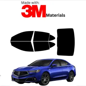 1548132 Trueline Automotive Precut Window Tint For Acura Tlx Sedan 05-10 Color Stable Ceramic Made With 3m