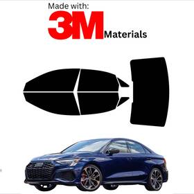 Trueline Automotive 1548227 Precut Window Tint Kit For Audi S3 21-23 Color Stable Ceramic Made With 3m