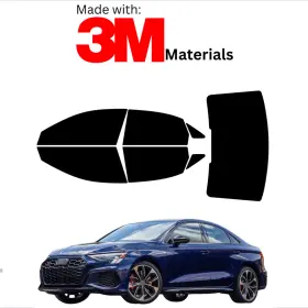 1548227 Trueline Automotive Precut Window Tint Kit For Audi S3 21-23 Color Stable Ceramic Made With 3m