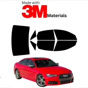 1548241 Trueline Automotive Precut Window Tint Kit For Audi S6 Sedan 12-18 Color Stable Ceramic Made With 3m