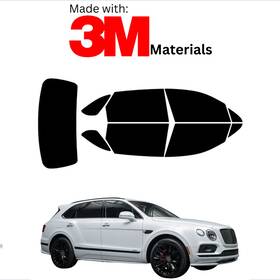Trueline Automotive 1548259 Precut Window Tint For Bently Bentayga Suv 17-20 Color Stable Ceramic