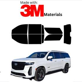 Trueline Automotive 1548452 Precut Window Tint For Cadillac Escalade Esv Suv 21-23 Ceramic Made With 3m