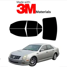 1548462 Trueline Automotive Precut Window Tint For Cadillac Sts Sedan 05-11 Stable Ceramic Made With 3m