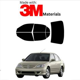 Trueline Automotive 95734747 Precut Window Tint For Honda Civic Hybrid 03-05 Stable Ceramic Made With 3m