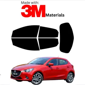 95735088 Trueline Automotive Precut Window Tint For Mazda Mazda2 Hatch 11-15 Stable Ceramic Made With 3m