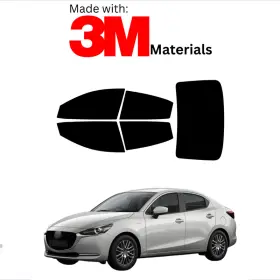 95735090 Trueline Automotive Precut Window Tint For Mazda Mazda2 Sedan 16 Color Stable Ceramic Made With 3m