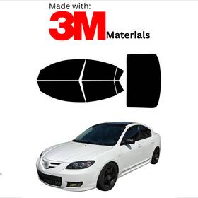 Trueline Automotive 95735095 Precut Window Tint For Mazda Mazda3 Sedan 04-09 Stable Ceramic Made With 3m