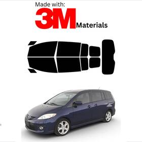 Trueline Automotive 95735099 Precut Window Tint For Mazda Mazda5 Hatch 06-11 Stable Ceramic Made With 3m