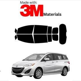 Trueline Automotive 95735100 Precut Window Tint For Mazda Mazda5 Hatch 12-17 Stable Ceramic Made With 3m