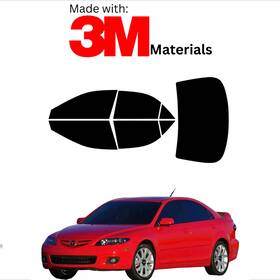 Trueline Automotive 95735102 Precut Window Tint For Mazda Mazda6 Sedan 03-08 Stable Ceramic Made With 3m