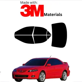 95735102 Trueline Automotive Precut Window Tint For Mazda Mazda6 Sedan 03-08 Stable Ceramic Made With 3m