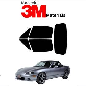 Trueline Automotive 95735112 Precut Window Tint For Mazda Mx 5 Miata Convertible 99-05 Ceramic Made With 3m