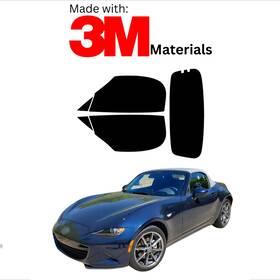 Trueline Automotive 95735114 Precut Window Tint For Mazda Mx 5 Miata Convertible 16-23 Ceramic Made With 3m