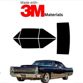 95735334 Trueline Automotive Precut Window Tint For Plymouth Fury Coupe 67-68 Stable Ceramic Made With 3m