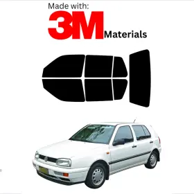 95735413 Trueline Automotive Precut Window Tint For Volkswagen Golf 4 Dr Hatch 93-99 Ceramic Made With 3m