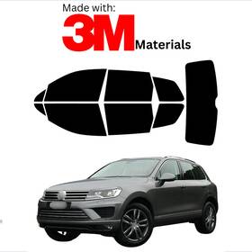 Trueline Automotive 95735461 Precut Window Tint For Volkswagen Touareg Suv 11-17 Stable Ceramic Made With 3m