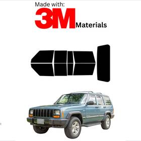 Trueline Automotive 95735696 Precut Window Tint For Jeep Cherokee 4dr 97-01 Color Stable Ceramic Made With 3m