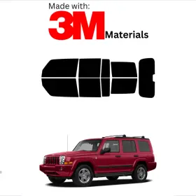 95735699 Trueline Automotive Precut Window Tint For Jeep Commander 06-10 Color Stable Ceramic Made With 3m