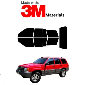95735703 Trueline Automotive Precut Window Tint For Jeep Grand Cherokee 93-98 Stable Ceramic Made With 3m