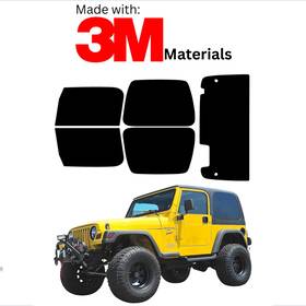 Trueline Automotive 95735716 Precut Window Tint For Jeep Wrangler 2dr Suv 97-06 Stable Ceramic Made With 3m