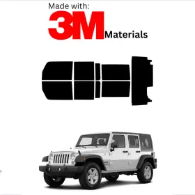 95735721 Trueline Automotive Precut Window Tint For Jeep Wrangler 4dr 11-17 Color Stable Ceramic Made With 3m
