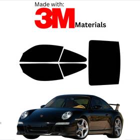 Trueline Automotive 95735733 Precut Window Tint For Porsche 911 Turbo Coupe 01-06 Stable Ceramic Made With 3m