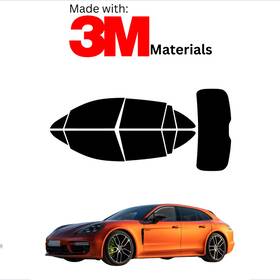 Trueline Automotive 95735745 Precut Window Tint For Porsche Panamera Turismo Hatch 17-23 Ceramic Made With 3m