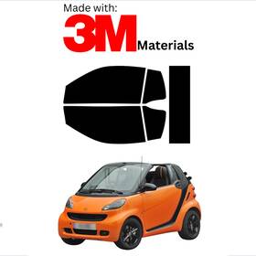 Trueline Automotive 95735786 Precut Window Tint For Smart Fortwo Convertible 08-15 Ceramic Made With 3m