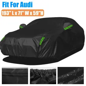 9070987bk Tsuinz For Audi Full Car Cover Sun Waterproof Uv Protection Dust Rain Resistant