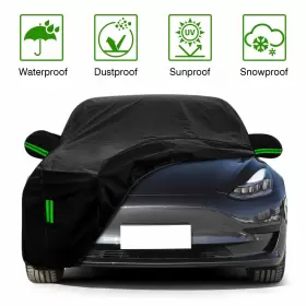 9071435 Tsuinz 210d Full Car Cover Outdoor Waterproof All Weather Protection For Tesla Model 3