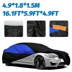 9071563 Tsuinz Black Full Car Cover Outdoor Sun Uv Protection Dust Rain Resistant For Mazda