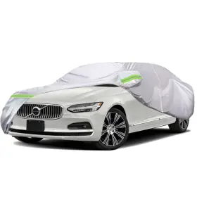Tucarest 610452466523 6-layers Premium Full Car Cover Hard Shell Zipper Design Waterproof