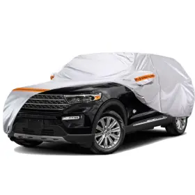 Tucarest 610452470254 6 Layers Full Car Cover For Suv- Waterproof Insulated Anti-uv Snow-p