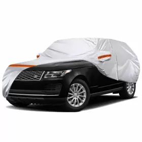 Tucarest 610452470261 6 Layers Full Car Cover For Suv- Waterproof Insulated Anti-uv Snow-proof Hail