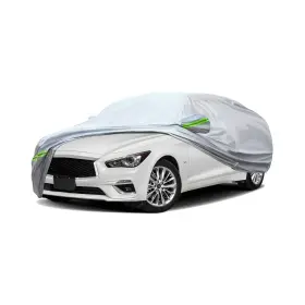 Jc482 Tucarest 6-layers Premium Full Car Cover Hard Shell Zipper Design Waterproof All Weath