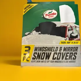 W1008-bka Turtle Wax Windshield Snow Cover Size 58 Inch H X 31.5 W 3 Piece Set New