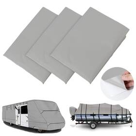 Tuszom Pk001g 900d 3pcs 28.5 Inch L 19 W Rv Cover Repair Kit Gray