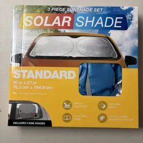 Types 840005326459 Solar Shade 3 Piece Sunshade Set Standard Size 30 Inch X 57