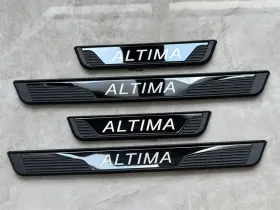 000-bxg-ns Ulusky-us 000-bxg-ns/tl-altima For Nissan Altima Black Steel Car Door Scuff Sill Cover Panel Step Protector X4