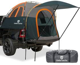 Umbrauto Ua-pkt202-6467w Truck Camping Tent With Awning - 6.4-6.7ft Waterproof Pickup Bed 2 Person