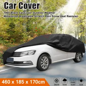 460x185x170cm Uxcell 041814144344 Ym 190t Car Cover Universal Scratch Rain Snow Uv Heat Resistant