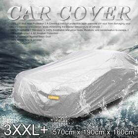 Uxcell 609876957281 3xxl Soft Aluminum Car Cover Uv Waterproof Resist Protection 570 X 190 160cm