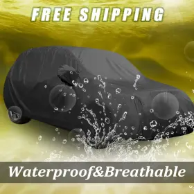 Uxcell 702105556566 Yl Car Cover Waterproof All Weather For Universal Fit Sedan 480 Cm