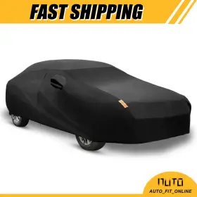 190t Uxcell 766549671933 One Black Car Cover Outdoor Weather Waterproof Breathable Rain Universal