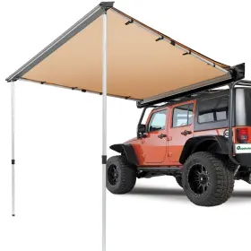 546589 Vevor 4.6x6.6ft Car Awning Sun Shade Waterproof Uv Protection Outdoor Shelter