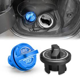 Weisen 70501016 70520009 Black Diesel Fuel Cap And Blue Def For Ram 1500 2500 3500 2019-2024 6.7l