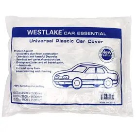 West Lake 814763022724 Universal Clear Disposable Car Cover For Suv Sedan Sport Cars Antiq