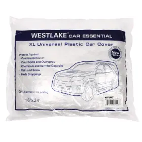 West Lake 814763024438 Car Essential Universal Disposable Clear Plastic Cover Suitable