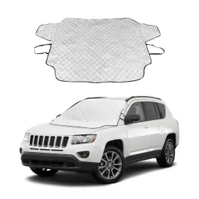 Wevdn-3368cw Wevdn Car Windshield Snow Cover 4 Layers Windscreen Covers With Magnetic Edges 61